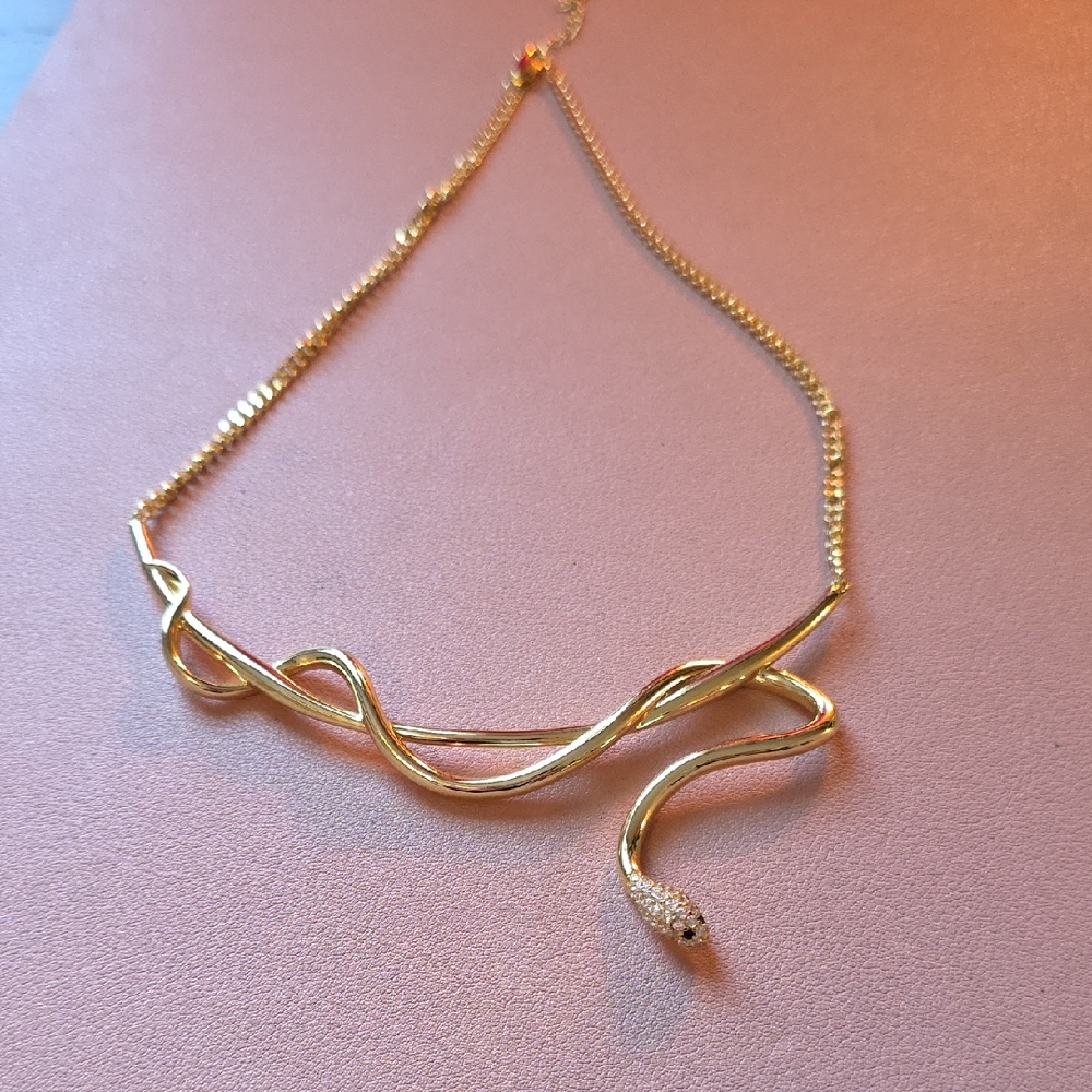Gold Snake Necklace